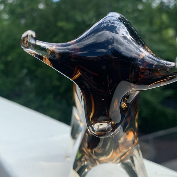 GLASS BULL 🐂 VINTAGE 42 years old heavy weight mint! One flaw I pointed out 🐂 - Picture 11 of 14